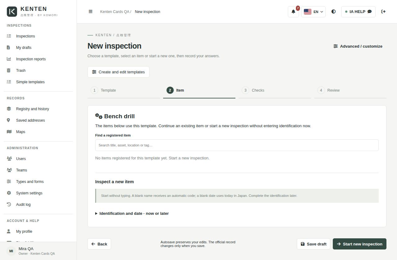 Ready-to-select templates